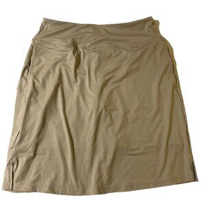 New Athletic Tennis Golf Skirt Baleaf Women’s Skort Large Beige  with Shorts